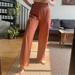 Zara Linen High Waisted Pants
